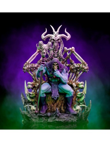 Skeletor on Throne Deluxe 1/10. Art...