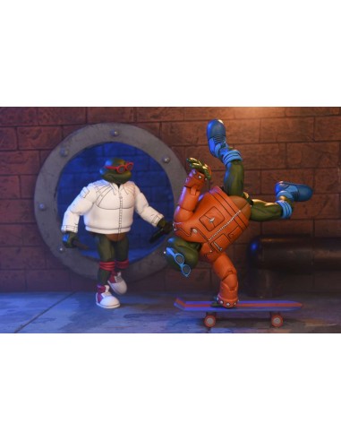 Punk Leonardo and Punk Raphael....