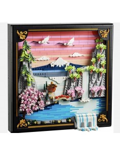 Paisaje Japonés con Cerezos...