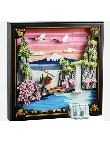 Paisaje Japonés con Cerezos en Flor....