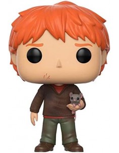 Ron with Scabbers. Harry...