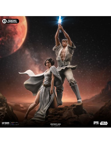 Luke and Leia Movie Poster 1/10. Art...